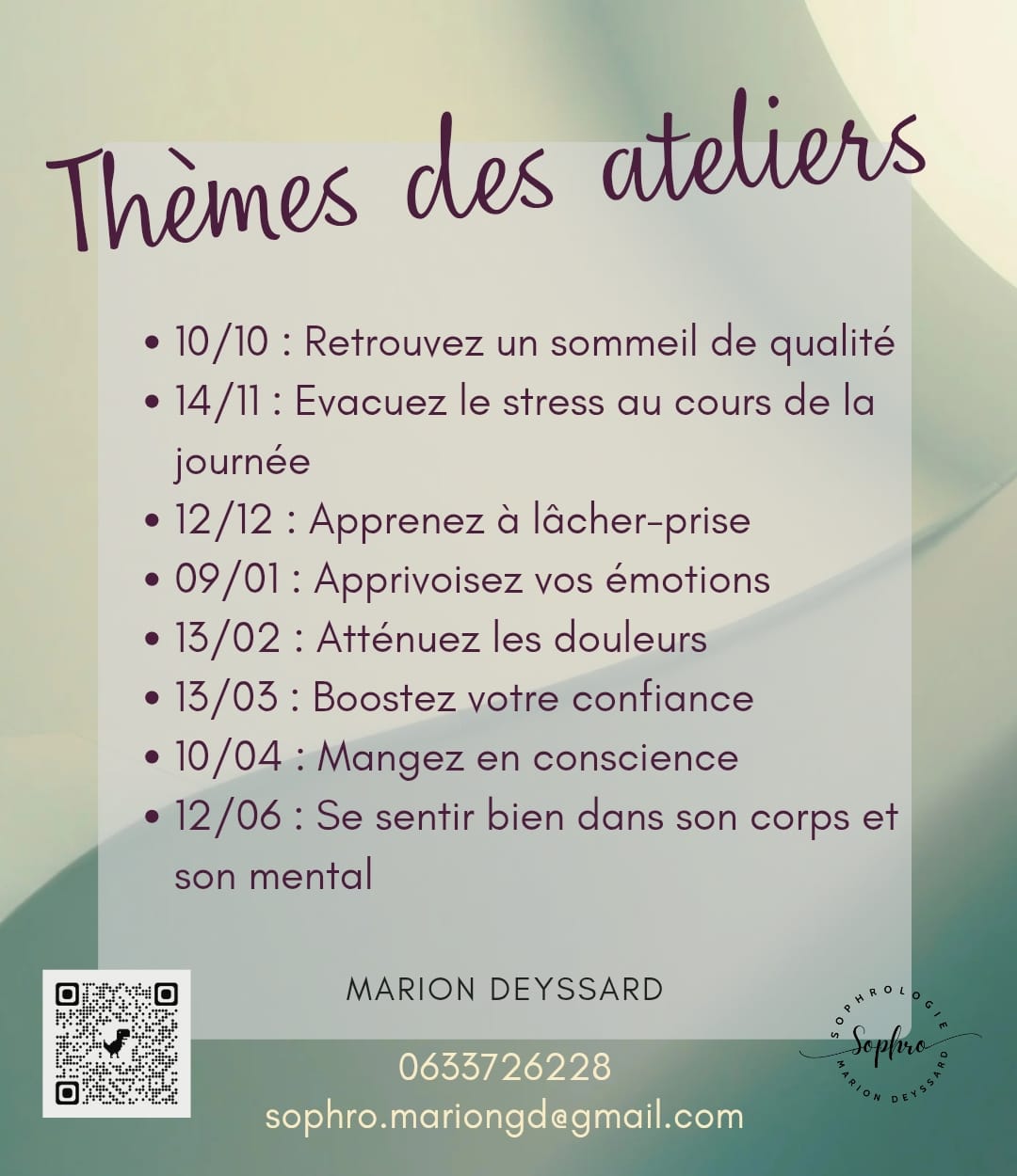 Affiche sophrodégustation